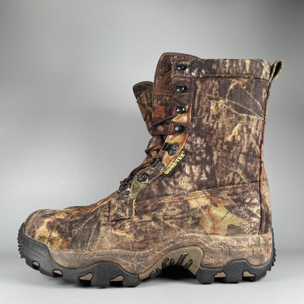 Rocky Gore-Tex 7380 Prowler 800 Mens 9.5 M Camouflage Insulated Hunting Boot EUC